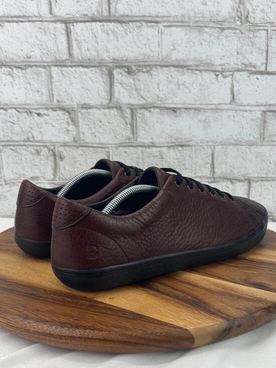 Birchbury Bramfords Mens 12 Brown Black Pebbled Leather Slip On Casual Shoes main image 8